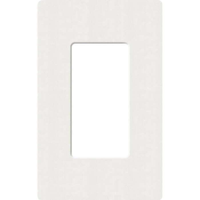 Lutron Satin Colors 1 Gang Decorator Wallplate, Architectural White (SC-1-RW)