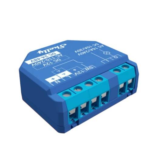 Shelly Plus 1 UL WiFi Smart Relay with Dry Contact Input, 2 Pack (SHELLY-PLUS1-1UL-2PK)