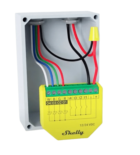 Shelly Plus RGBW PM WiFi Controller for RGB and RGBW LED Strips (SHELLY-PLUS-RGBW-PM)