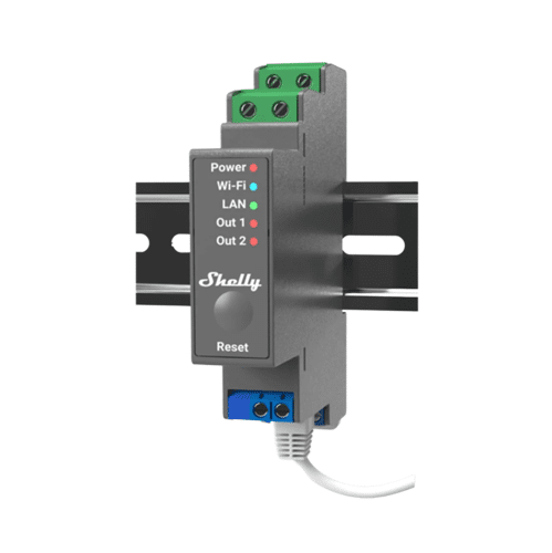 Shelly Pro 2 WiFi / Ethernet DIN Rail Mount Smart Relay, 2 Channel (SHELLY-PRO2)