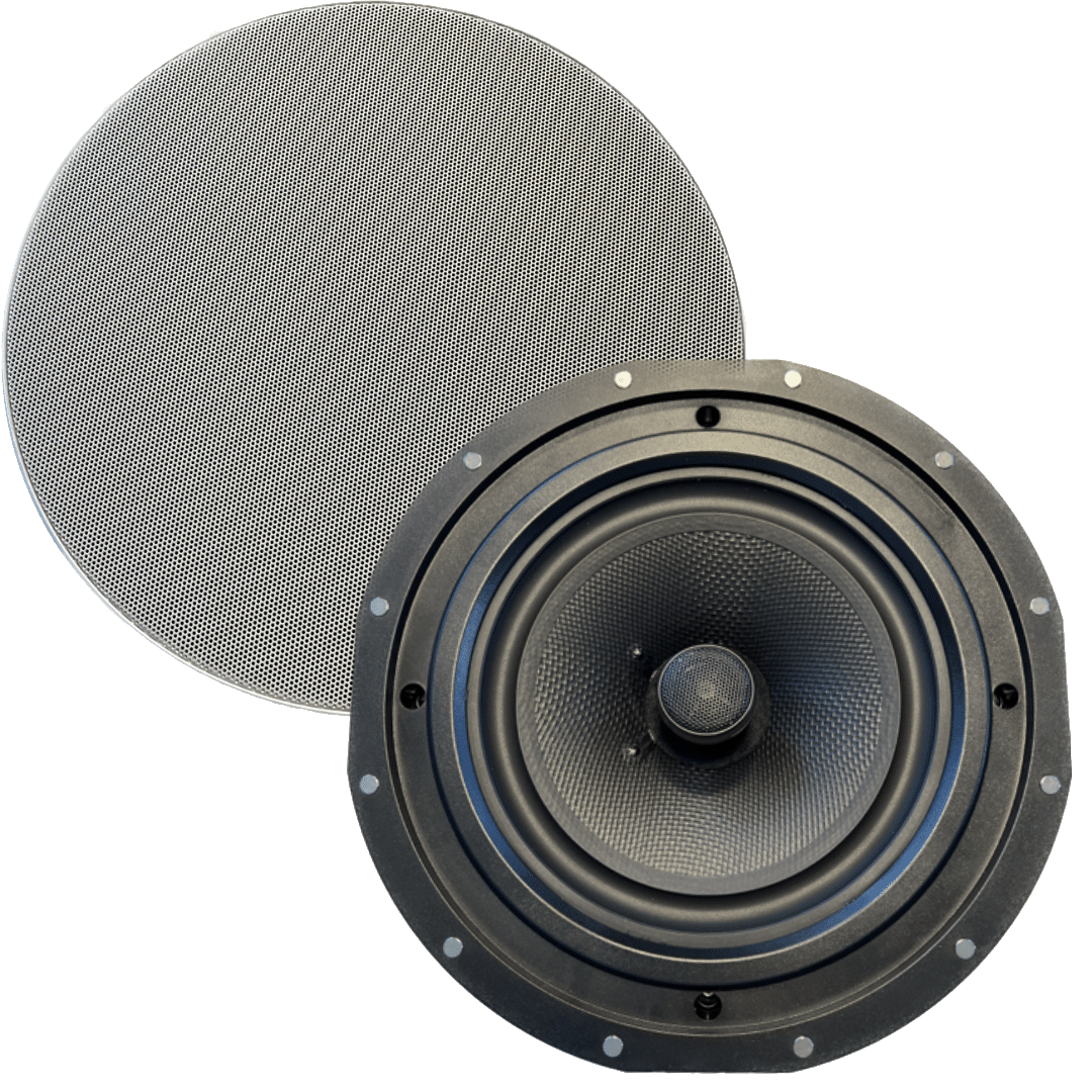 Juke Audio 8" Ceiling Speakers with Magnetic Grills - 4 Speakers (SKY-SPEAKER-4)