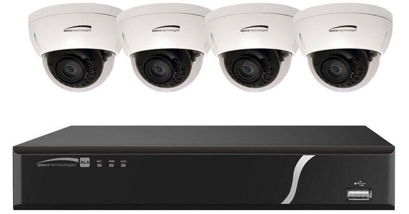 Speco 8 Channel Zip Kit with 4 Domes, 2T HD (SPE-ZIPL84D2)