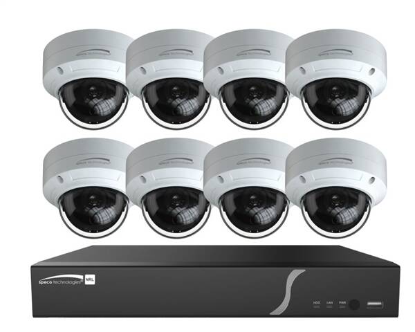 Speco 8 Channel Zip Kit with 8 Domes, 2T HD (SPE-ZIPL88D2)