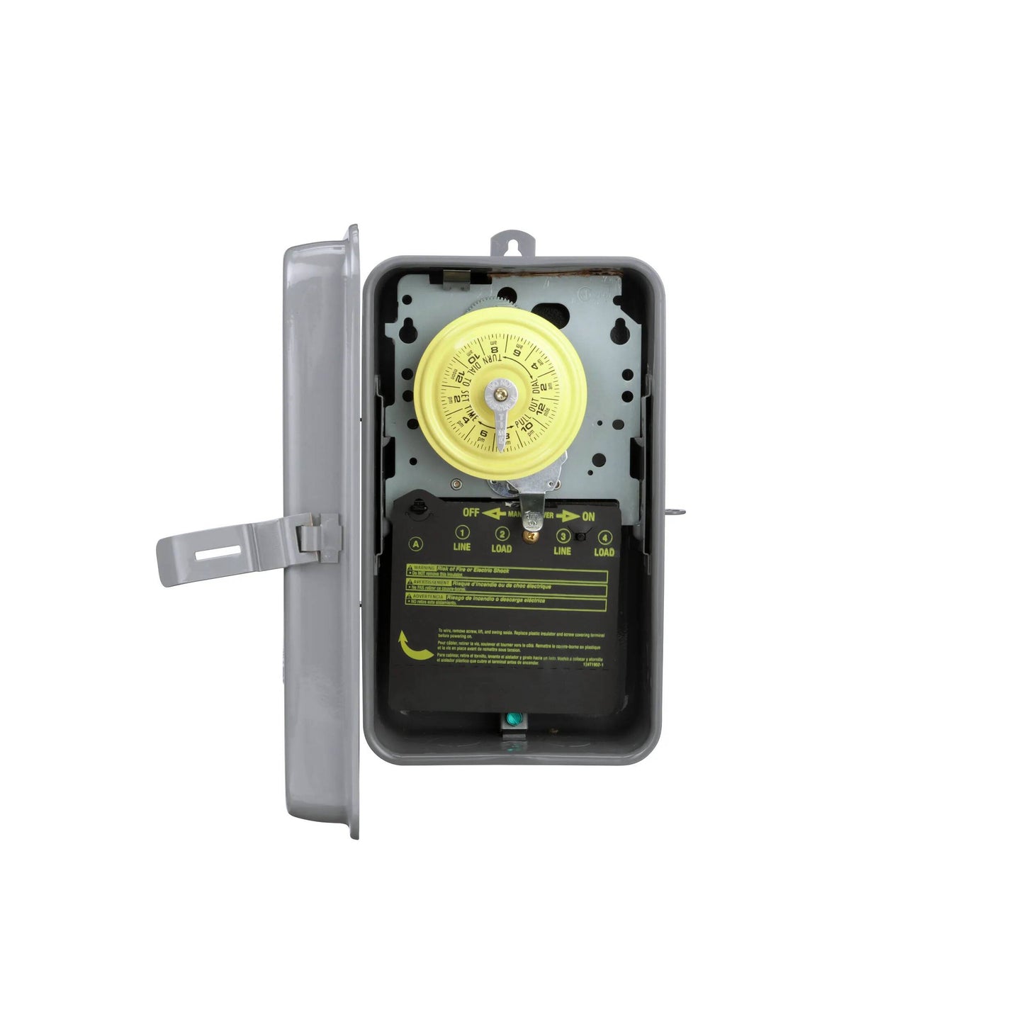 Intermatic NEMA 3R - Boîtier en acier 208-277 V DPST, boîtier gris (T104R)