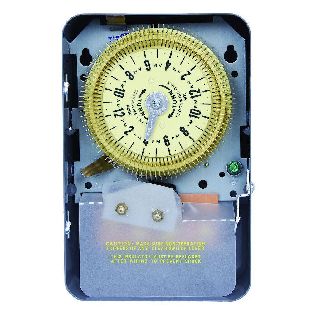 Interrupteur horaire mécanique Intermatic 24 heures, 125 VCA, 60 Hz, SPDT, boîtier intérieur (T1905)