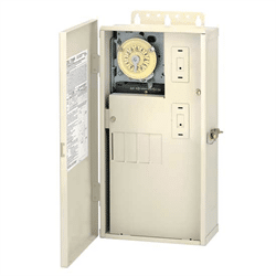 Intermatic T104M Time Switch 240V DPST in 16x8x4 Inch Outdoor Enclosure (T21004R)