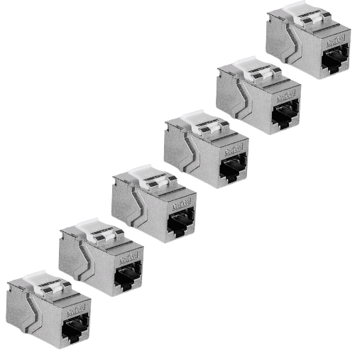 TRENDnet Cat6A RJ-45 Keystone Inline Coupler 6 Pack (TC-KC06C6A)