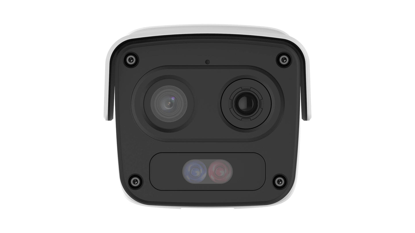 Univew 4MP Smart Thermal & Optical Dual-spectrum Bullet Network Camera, 10mm (TIC2A32SA-F10-4F8AC-I1)