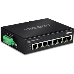 TRENDnet 8 Port Industrial Fast Ethernet DIN Rail Switch (TI-E80)