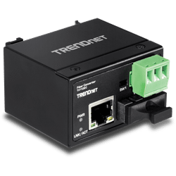 TRENDnet Hardened Industrial 100Base-FX Multi Mode SC Fiber Converter (TI-F10SC)