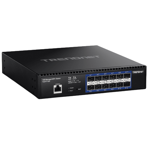 Conmutador SFP+ gestionado de capa 2 de 12 puertos y 10 G de TRENDnet (TL2-F7120)