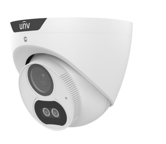 Uniview 5MP ColorHunter HD Fixed Turret Analog, TVI/AHD/CVI/CVBS, 2.8MM, White (UAC-T125-AF28M-W)