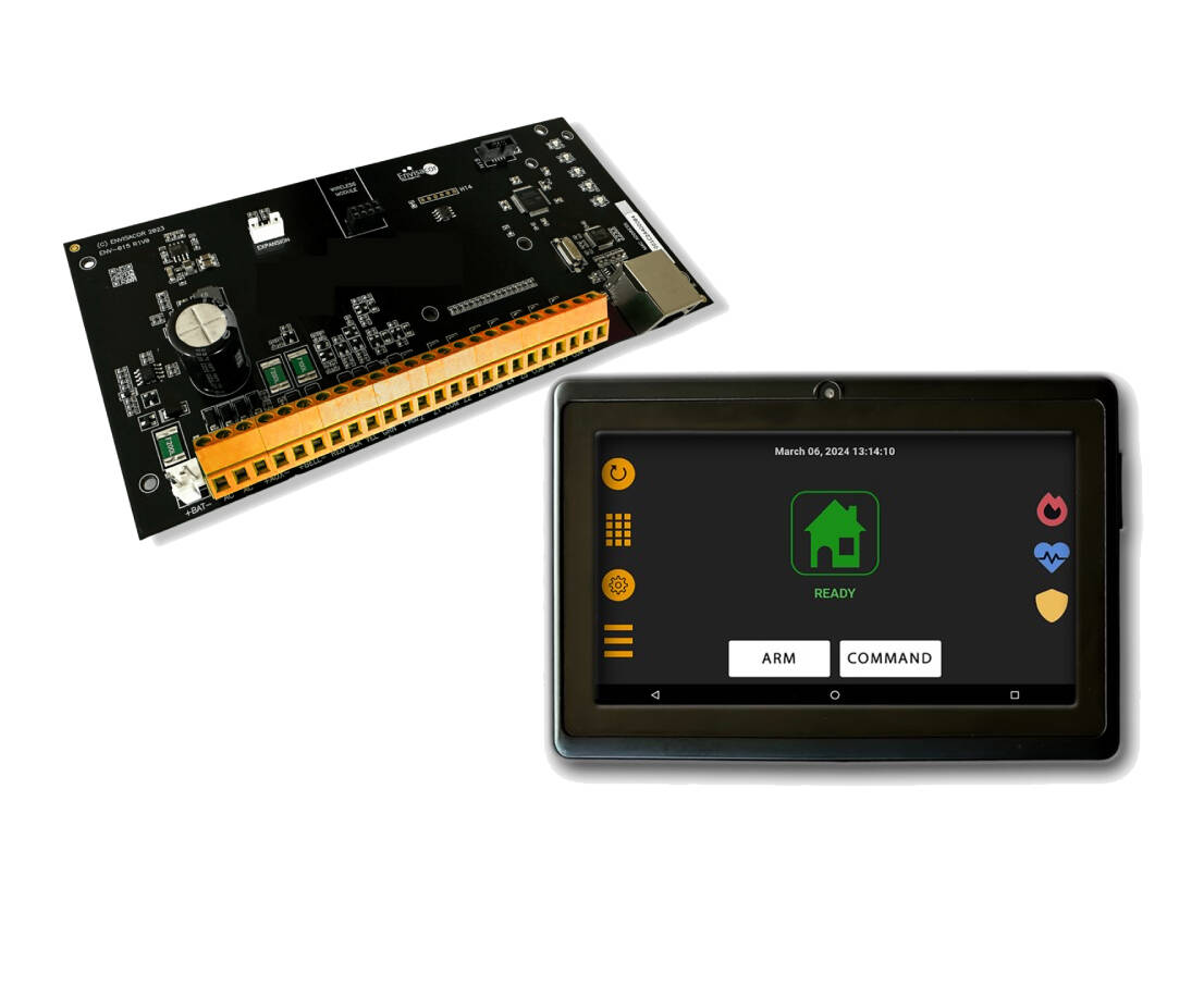 UNO Alarm Board with Black WiFi Touch Screen (UNO-WTP7-BLK-KIT)