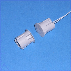 Flair Recessed Contact For Wood and Steel - White (VIP48)