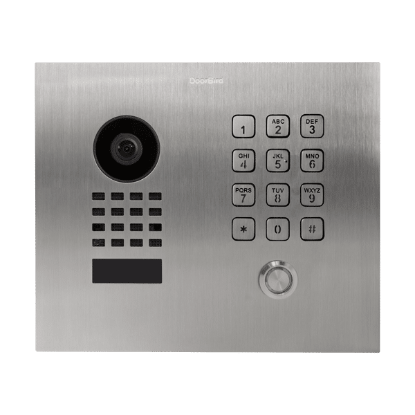 DoorBird IP Video Door Station, Classic, Flush-mount, Stainless Steel V2A (D1101KHV2A-FM)