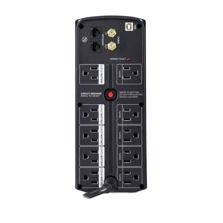 Batterie de secours Cyberpower UPS 825 VCA, AVR, écran LCD, garantie 3 ans