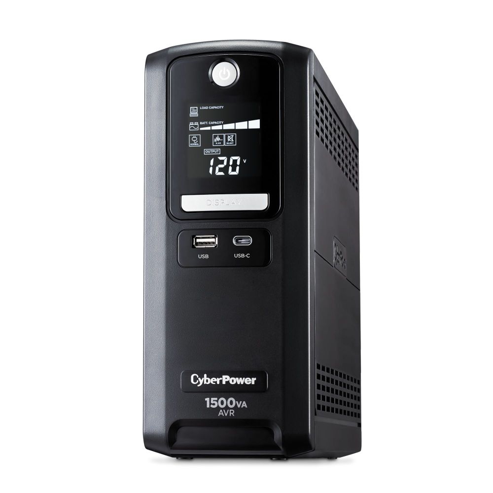 Batterie de secours Cyberpower UPS 825 VCA, AVR, écran LCD, garantie 3 ans