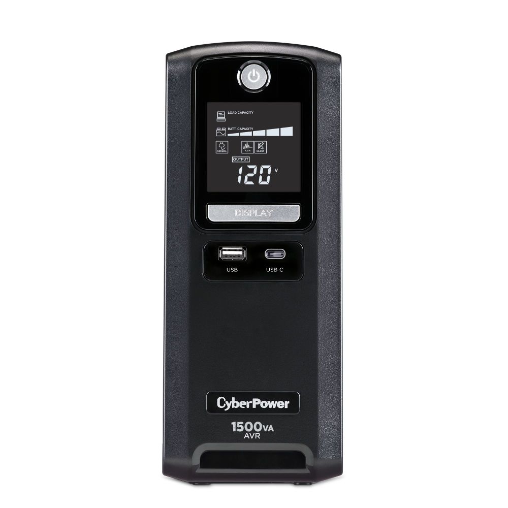 Batterie de secours Cyberpower UPS 825 VCA, AVR, écran LCD, garantie 3 ans