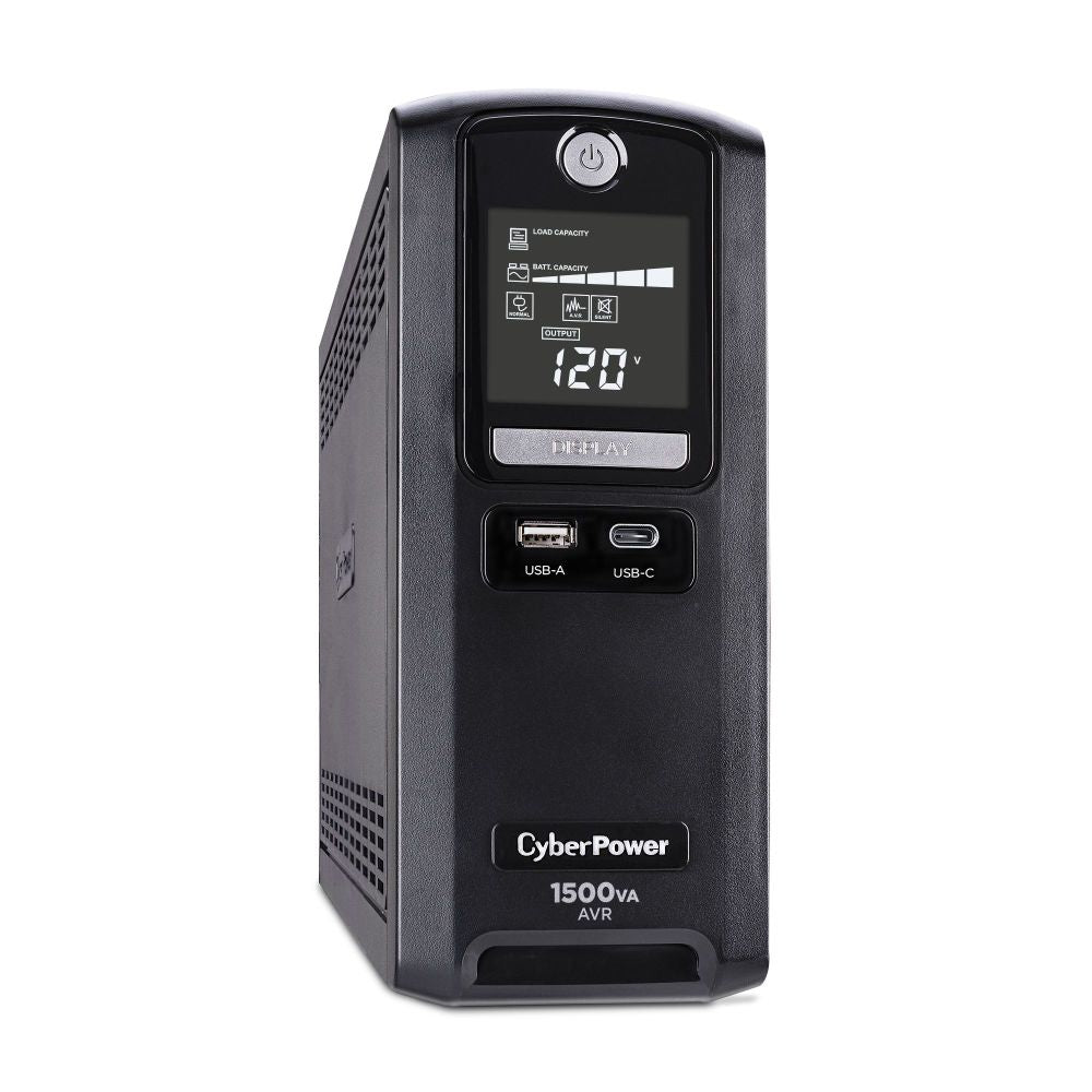 Batterie de secours Cyberpower UPS 825 VCA, AVR, écran LCD, garantie 3 ans