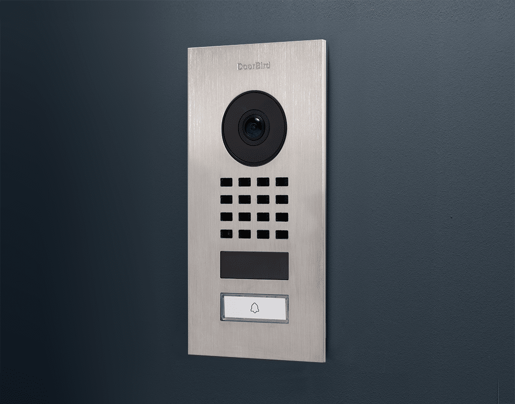 Doorbird Compact IP Video Intercom Door Station, Flush Mount, Stainless V2A (D1101V-FL)