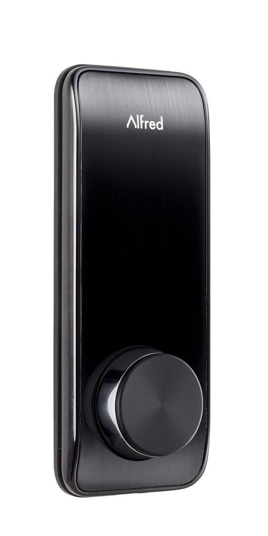 Alfred DB2 Smart Lock with Bluetooth, Key, Black (DB2-B-BL)
