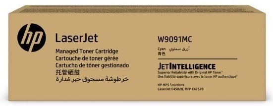 CYAN W9091MC MANAGED LASERJET TONER CARTRIDGE