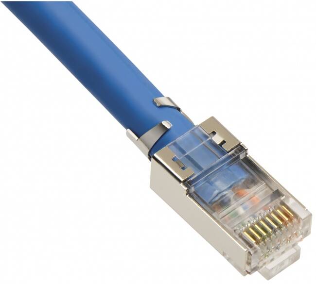 Platinum Tools RJ45 Cat6A 10 Gig Shielded Connector, w/Liner. Pkg 100/Bag (PLA-106190)