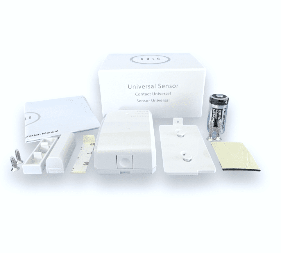 Eyezon Solo 433 MHz Wireless Door Window Contact with Temperature, Wired Inputs (SOLO-EMS)