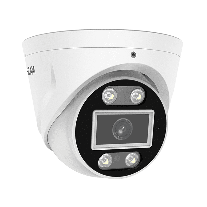 Foscam 5MP IP Turret Camera, PoE, Google, Alexa, AI Support (T5EP)