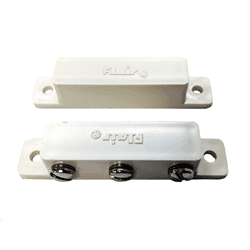 Flair Surface Mount Magnetic Contact 2.5 Inch SPDT Form C Screw Terminals White (1000-34)