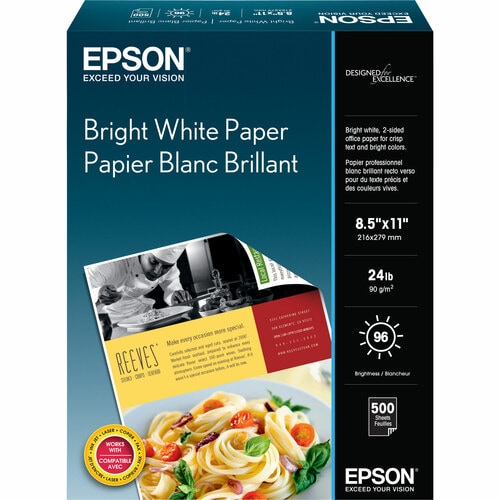 Papel EPSON blanco brillante tamaño carta 500 hojas