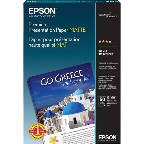 50 feuilles de papier mat épais 13 x 19 cm, format super B