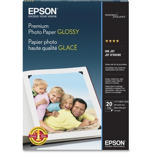 20 feuilles de papier photo brillant de qualité supérieure A3 11,7 x 16,5