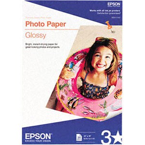 PAPIER PHOTO 20FEUILLES 13X19 POUR IMPRIMANTES À JET D'ENCRE