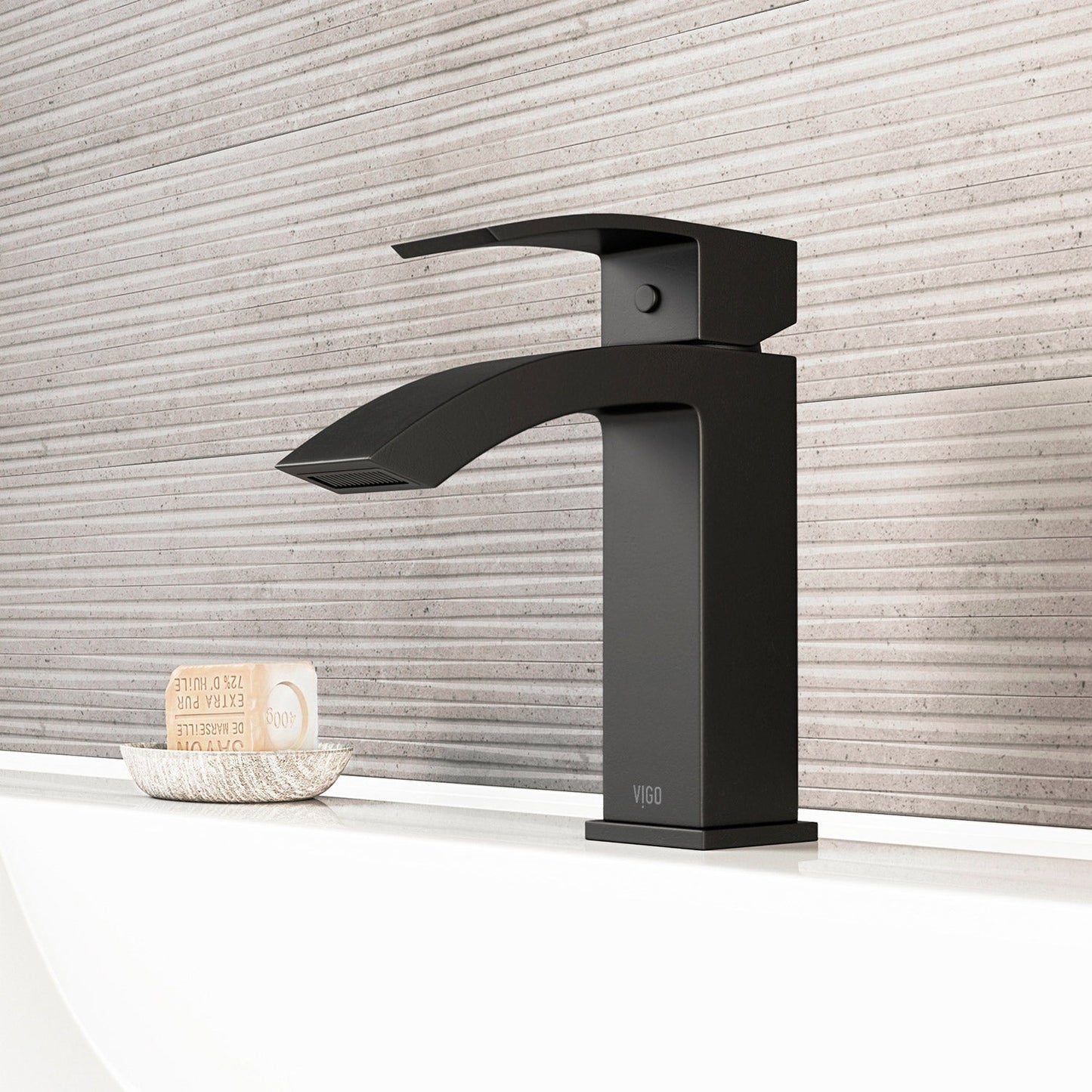 VIGO Satro Single Handle Bathroom Faucet (VG01015MB)