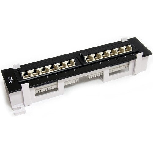 Panneau de brassage mural 1U 12 ports Cat5e 110 StarTech.com