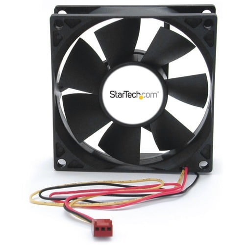 VENTILADOR DE ENFRIAMIENTO PARA CAJA DE PC DE 8 CM CON SENSOR DE RPM Y CONECTOR DE 3 PINES