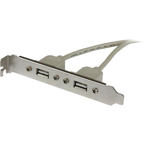 Câble adaptateur pour plaque d'emplacement femelle USB A à 2 ports StarTech.com - Fournit t