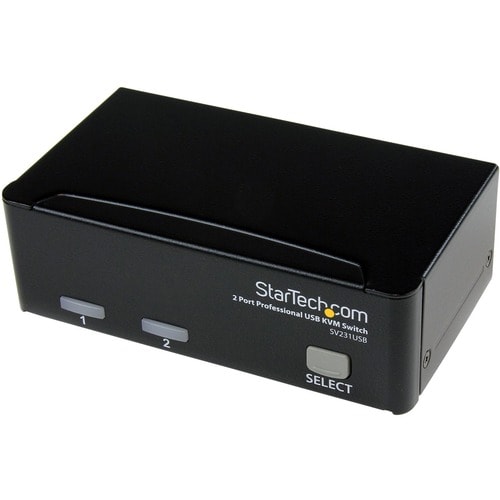 CONMUTADOR KVM VGA USB DE 2 PUERTOS CON CABLES DE CONCENTRADOR USB DE 4 PUERTOS INCLUIDOS