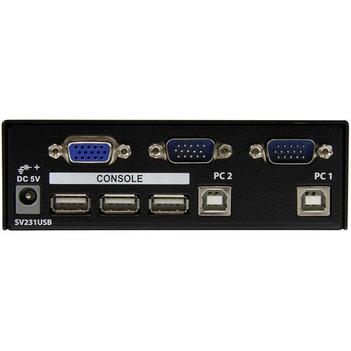 2PORT USB VGA KVM SWITCH W/ 4PORT USB HUB CABLES INCLUDED