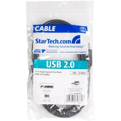 StarTech.com Cable USB 2.0 de alta velocidad certificado - USB - 4 pines USB tipo A (M) - 4