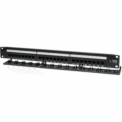 Tripp Lite 24-Port Cat5e Cat5 Rackmount Patch Panel 568B 110 Punch 1URM - 24 x RJ-45