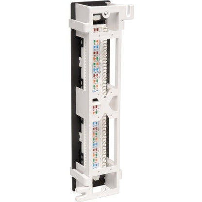 Tripp Lite 12-Port Cat5e Cat5 Wall Mount Patch Panel 568B 110 Punch TAA - 12 x R