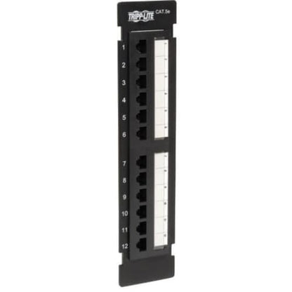 Tripp Lite 12-Port Cat5e Cat5 Wall Mount Patch Panel 568B 110 Punch TAA - 12 x R