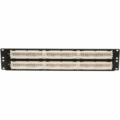 Panel de conexión para rack Cat5e de 48 puertos Tripp Lite 568B 110 Punch 2URM TAA - 48