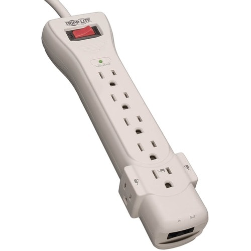 Tripp Lite Surge Protector Power Strip 120V 7 Outlet RJ11 6' Cord 1080