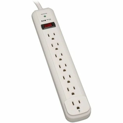 Tripp Lite Protect It! Seven-Outlet Surge Suppressor - Silver - NEMA 5
