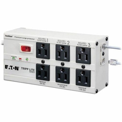 Tripp Lite by Eaton Isobar 6 Outlets 120V Surge Suppressor - Gray - NE