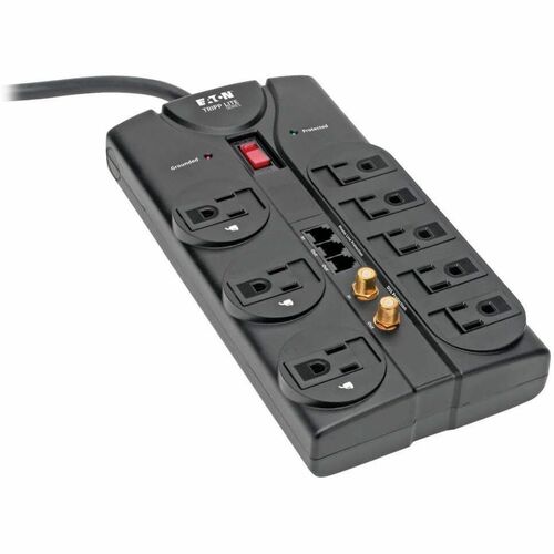 Tripp Lite ProtectIT TLP808TELTV 8 Outlets 120V Surge Suppressor - Rec