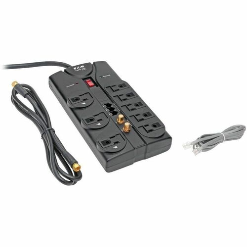 Tripp Lite ProtectIT TLP808TELTV 8 Outlets 120V Surge Suppressor - Rec